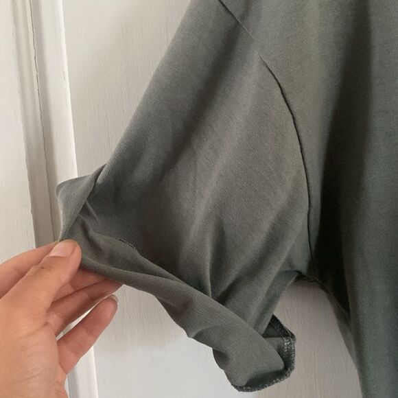 Zara Fitted Shorts Romper Sage Green 0264/345/505 NWT - Picture 6 of 7